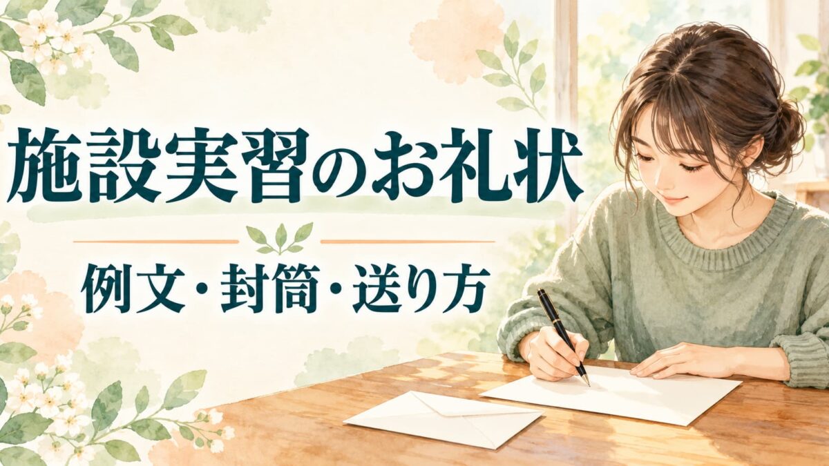 施設実習のお礼状の書き方｜介護・福祉施設別の例文と封筒・送り方