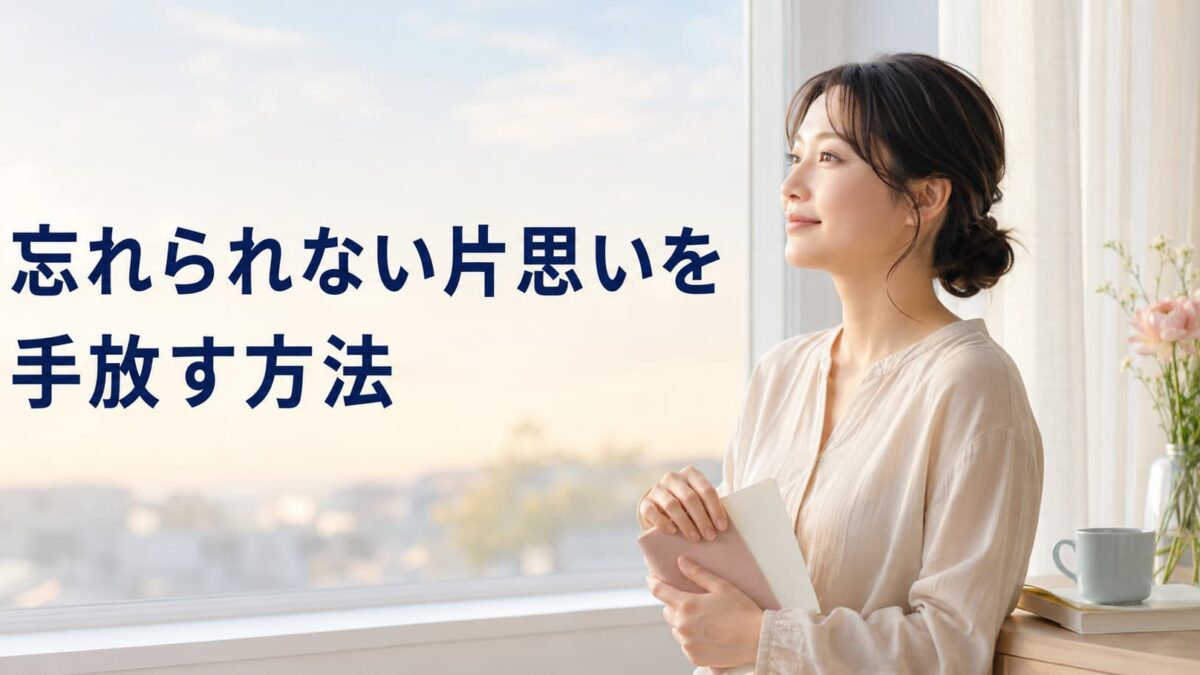 忘れられない片思いを手放す方法｜叶わなかった恋を整理する手順