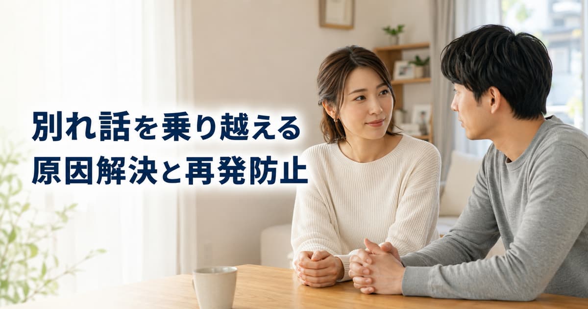別れ話を乗り越えて交際を続けるには？原因解決と再発防止