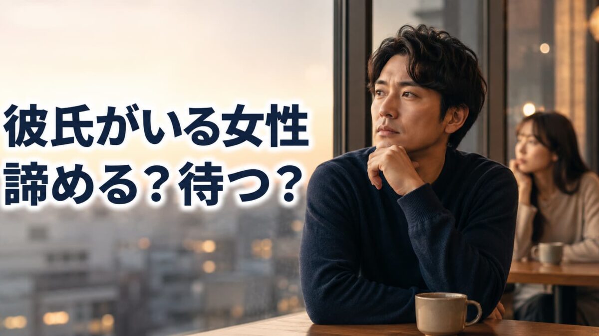 好きな女性に彼氏がいるときは諦めるべき？待つ判断と距離の取り方