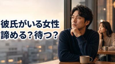 好きな女性に彼氏がいるときは諦めるべき？待つ判断と距離の取り方