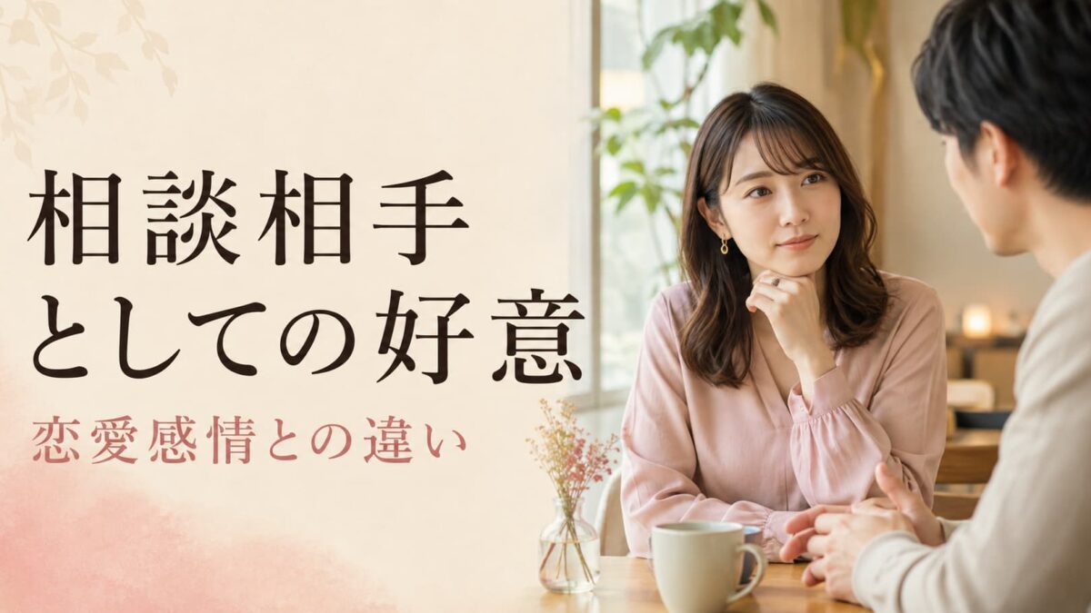 彼氏持ち女性が見せる「相談相手としての好意」｜恋愛感情との違い
