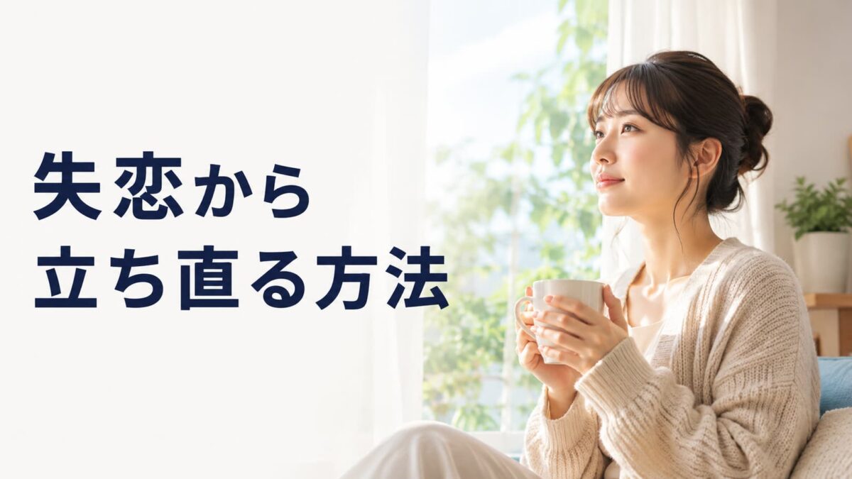 失恋から立ち直る方法｜つらい時期の過ごし方と回復の目安