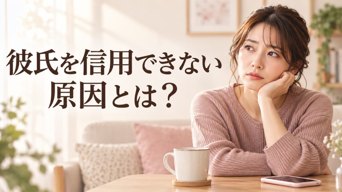 彼氏を信用できない原因とは？不安の理由を整理するチェックリスト