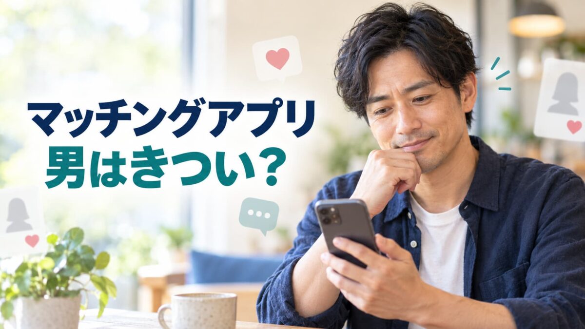 マッチングアプリは男にはきつい？うまくいかない7つの理由と立て直し方