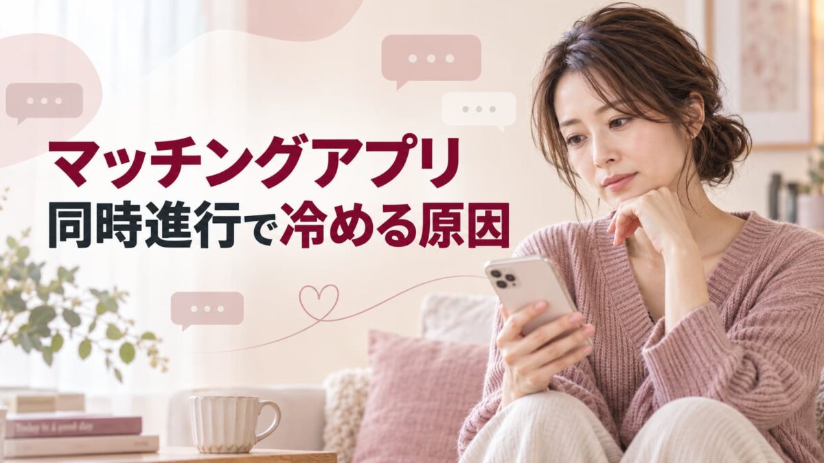 マッチングアプリの同時進行で冷める原因7つ｜続けるか迷ったときの対処法