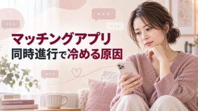 マッチングアプリの同時進行で冷める原因7つ｜続けるか迷ったときの対処法