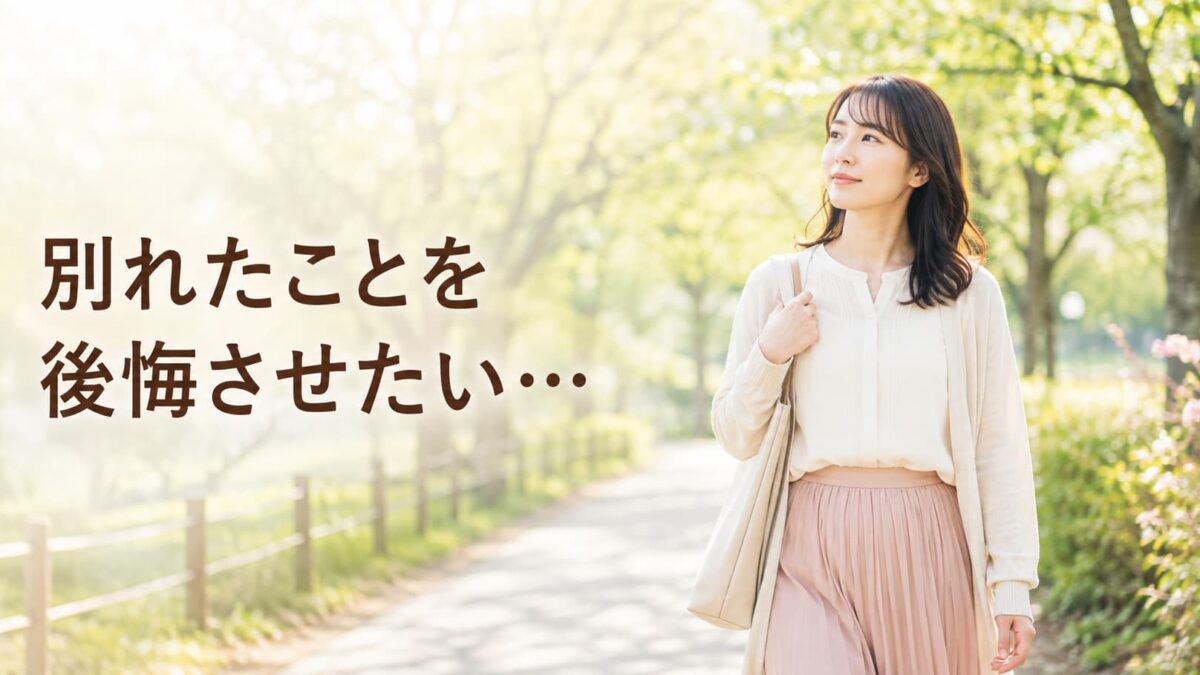 別れたことを後悔させたい気持ちの整え方｜仕返しせず前を向く方法