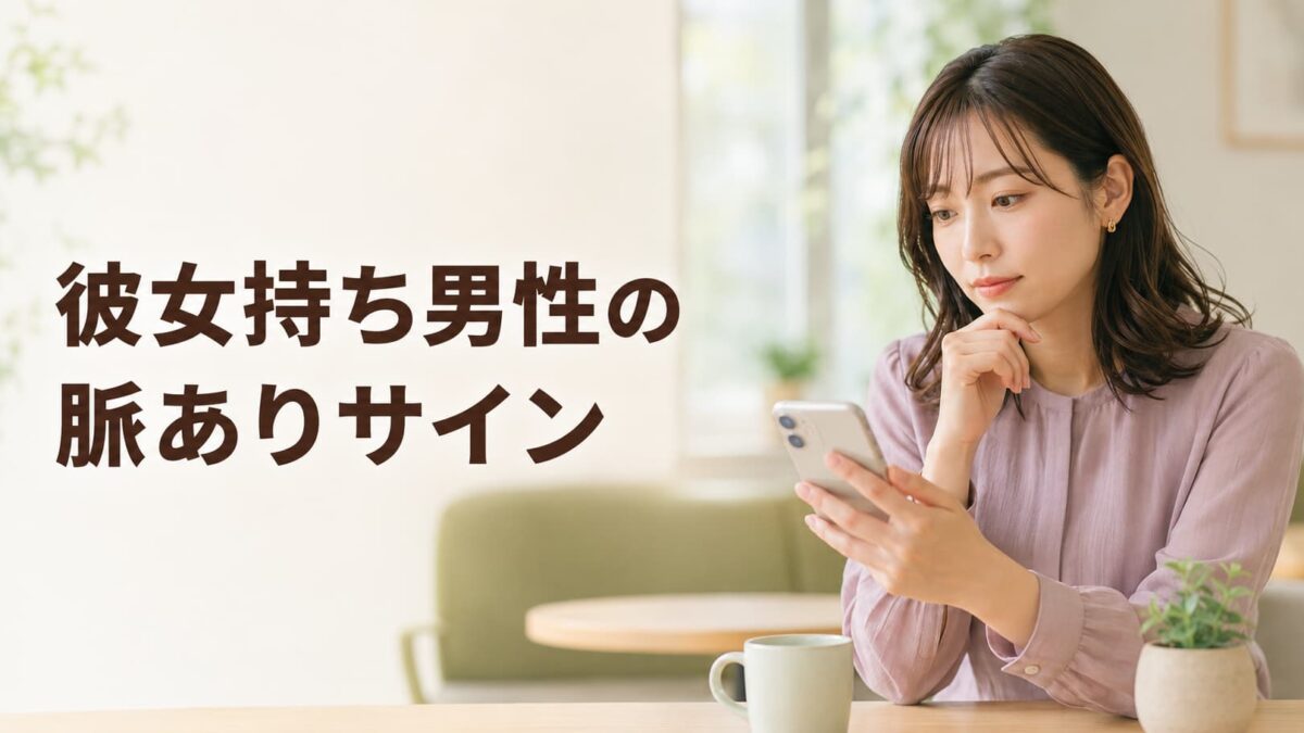 彼女持ち男性の脈ありサイン｜優しさ・社交辞令との見分け方