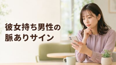 彼女持ち男性の脈ありサイン｜優しさ・社交辞令との見分け方