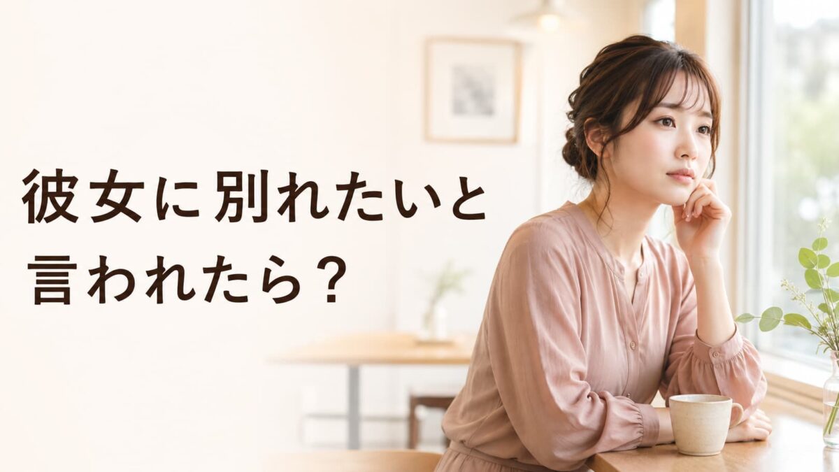 彼女に別れたいと言われたら？返事・話し合い・受け入れ方