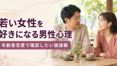 若い女性を好きになる男性心理｜年齢差恋愛で確認したい価値観