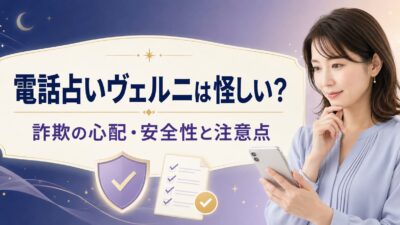 電話占いヴェルニは怪しい？詐欺の心配・安全性と利用前の注意点