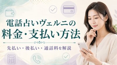 電話占いヴェルニの料金・支払い方法｜先払いと後払い、通話料を解説