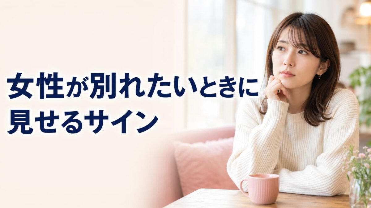 女性が別れたいときに見せるサイン｜態度・LINE・会話の変化