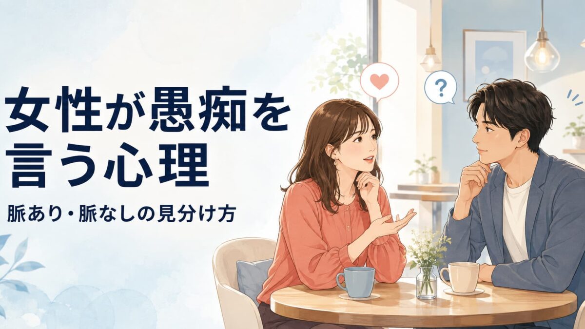 女性が愚痴を言う心理とは？脈あり・脈なしサインと上手な対応法