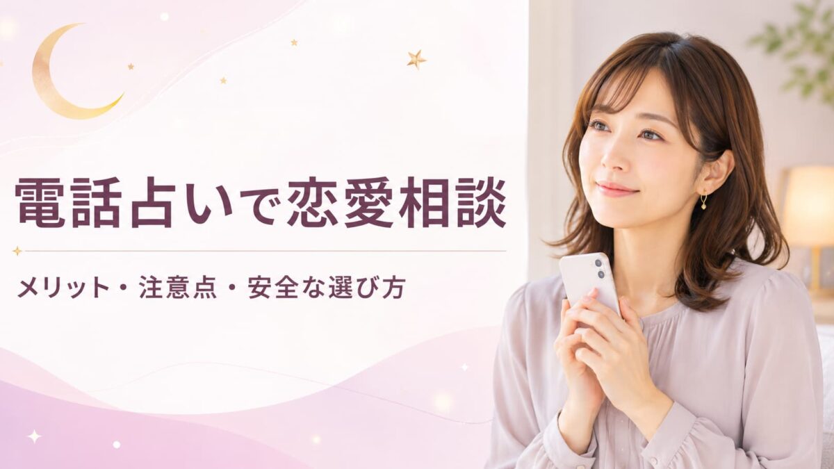 電話占いで恋愛相談するメリット・デメリット｜安全なサイト・占い師の選び方