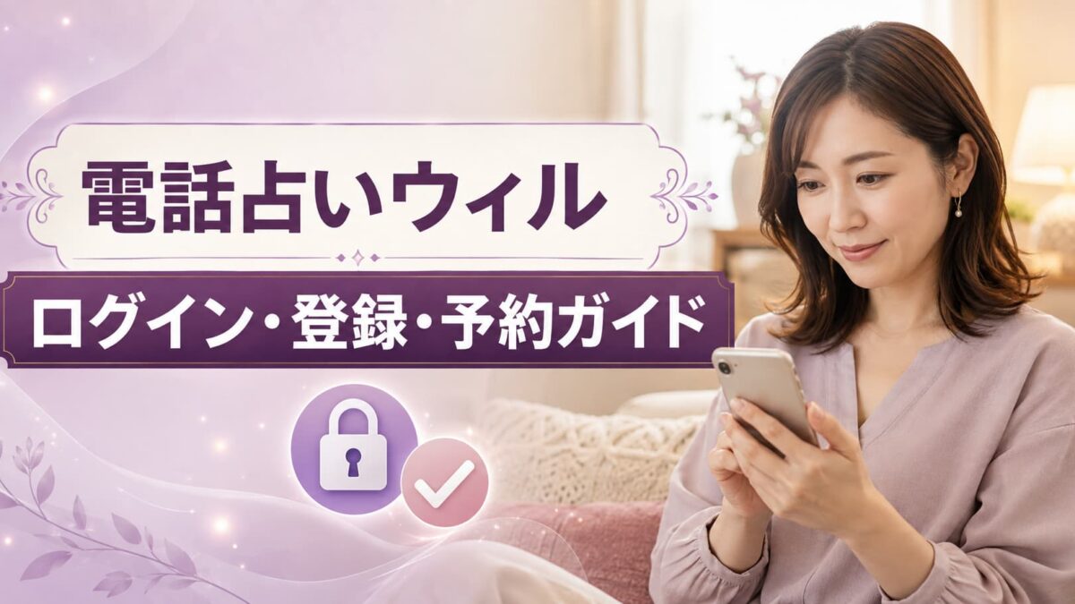電話占いウィルにログインできない原因は？登録・予約方法まで画像なしでわかる手順