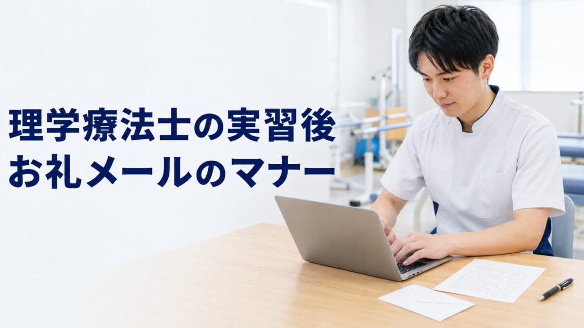 理学療法士の実習後メール｜お礼状との違い・送るタイミング・例文を解説