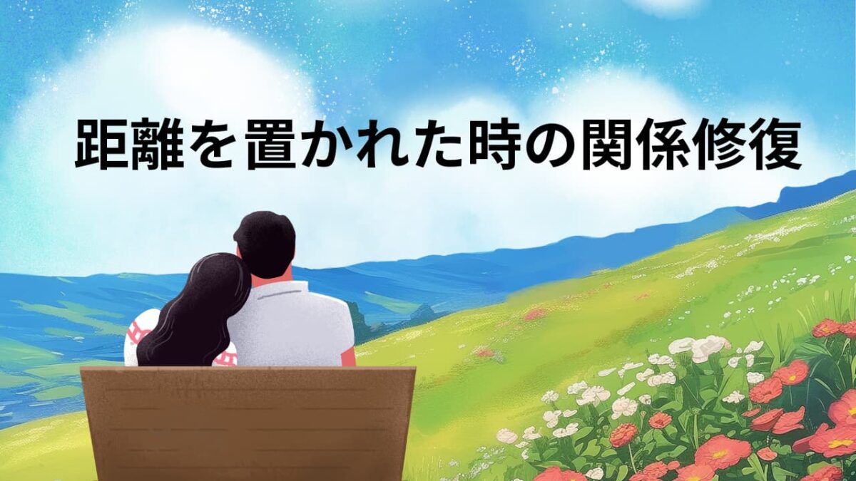 距離を置かれた相手の気持ちを取り戻す方法｜正しい謝り方と関係修復の全ステップ