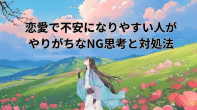 恋愛で不安になりやすい人のNG思考とは？苦しくなる原因と対処法を徹底解説