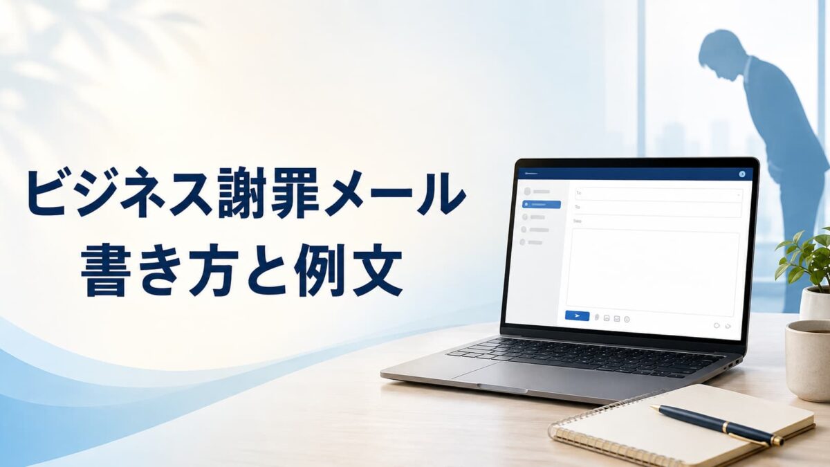 ビジネス謝罪メールの書き方と例文25選｜取引先・上司・ミス別に紹介