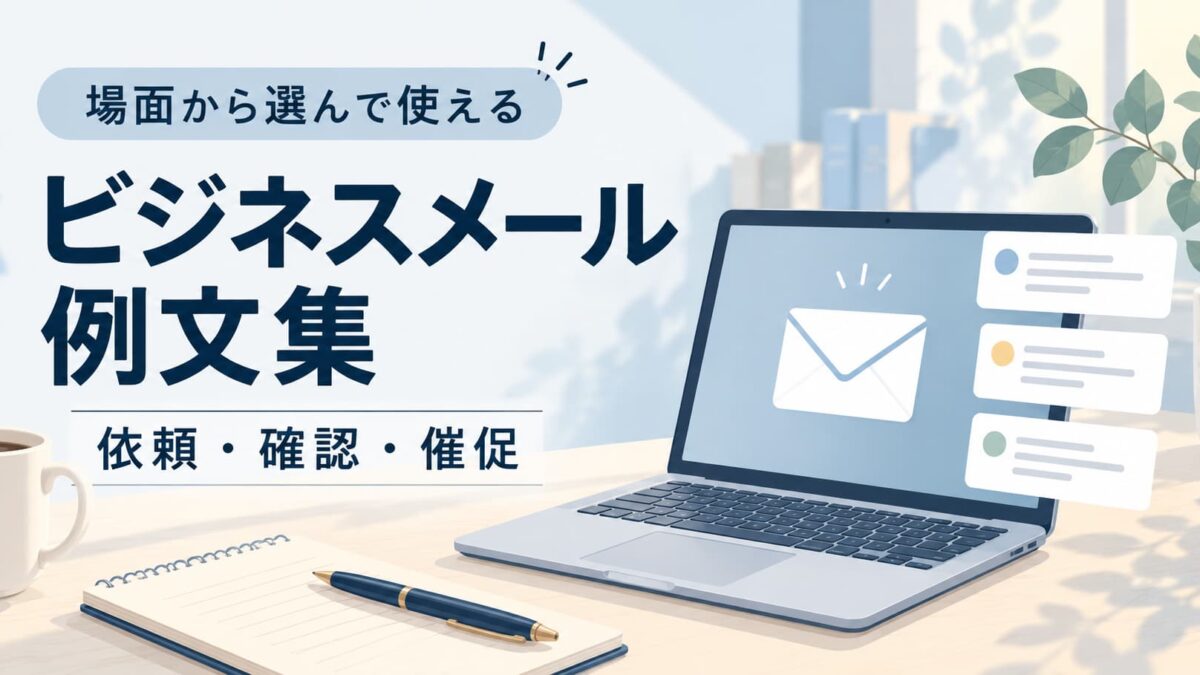 ビジネスメール例文集｜依頼・確認・催促を社内・社外の場面から選ぶ