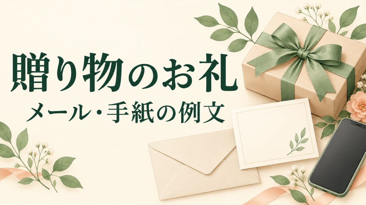 贈り物のお礼メール・手紙の例文｜受け取りの報告と相手別の書き方