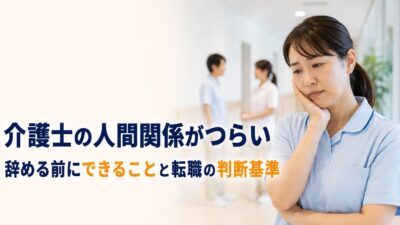 介護士の人間関係がつらい｜辞める前にできることと転職の判断基準