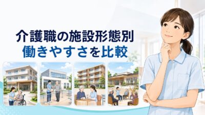 介護職はどの施設が働きやすい？特養・老健・有料老人ホーム・デイサービスを徹底比較