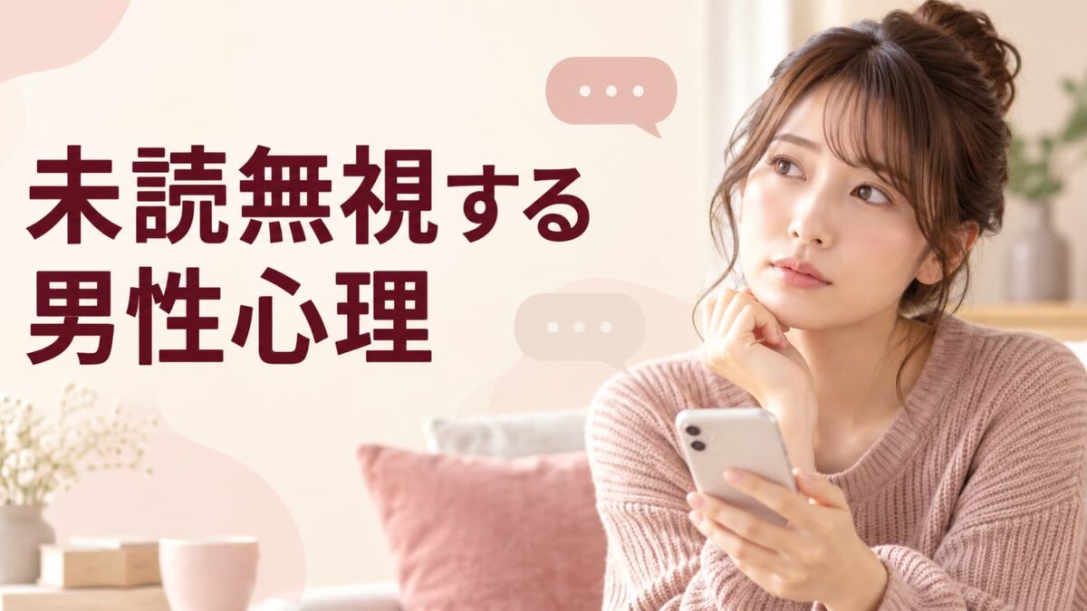 未読無視する男性心理｜わざと？冷めた？何日待つべきか解説