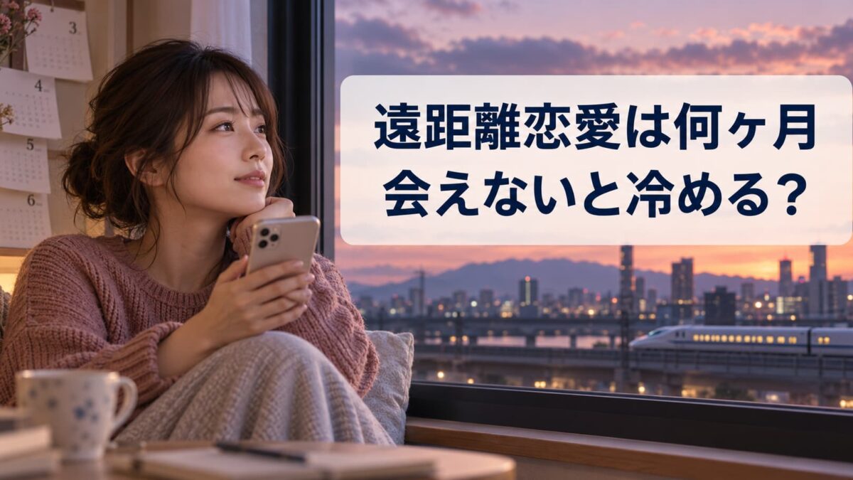 遠距離恋愛は何ヶ月会えないと冷める？長続きするカップルとの違い