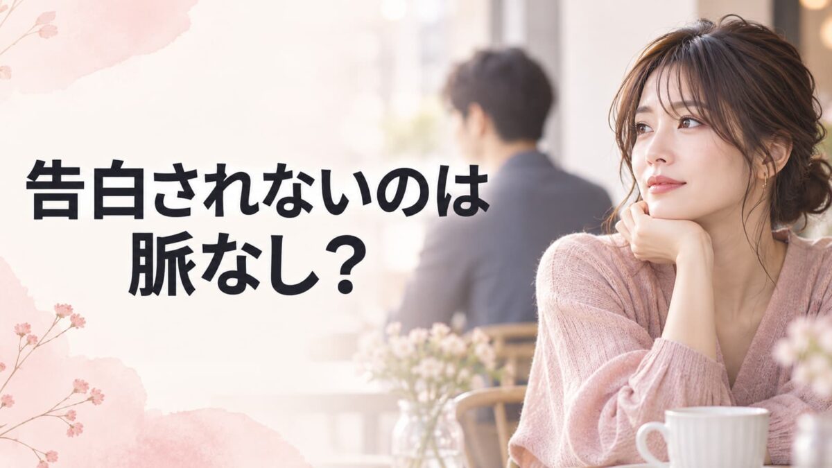 告白されないのは脈なし？いい感じなのに付き合わない男性心理