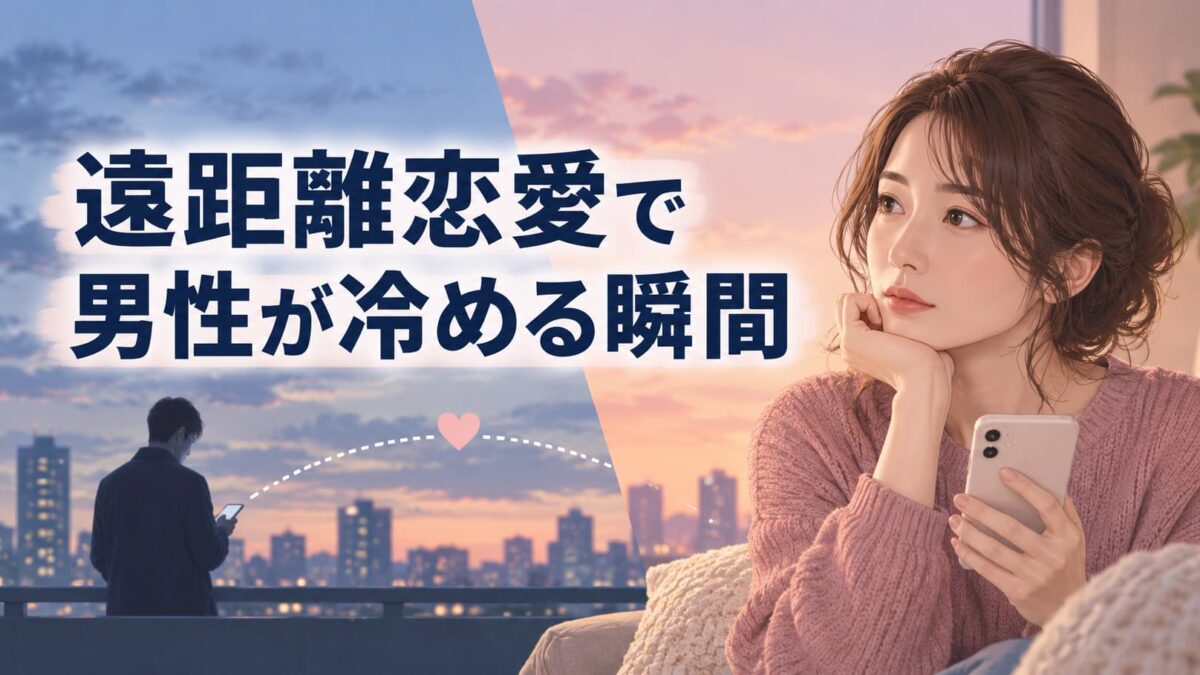 遠距離恋愛で男性が冷める瞬間｜連絡が減ったときの見分け方