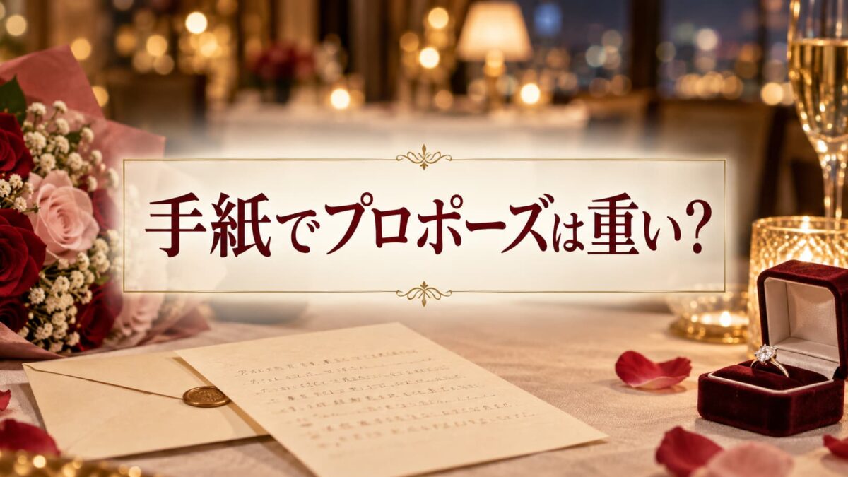手紙でプロポーズは重い？感動を生む書き方・渡し方・成功例＆NG集