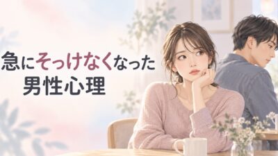 急にそっけなくなった男性心理｜冷めた？好き避け？見分ける7つのポイント