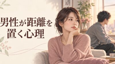 男性が距離を置く心理｜好きなのに離れる場合と冷めた場合の違い