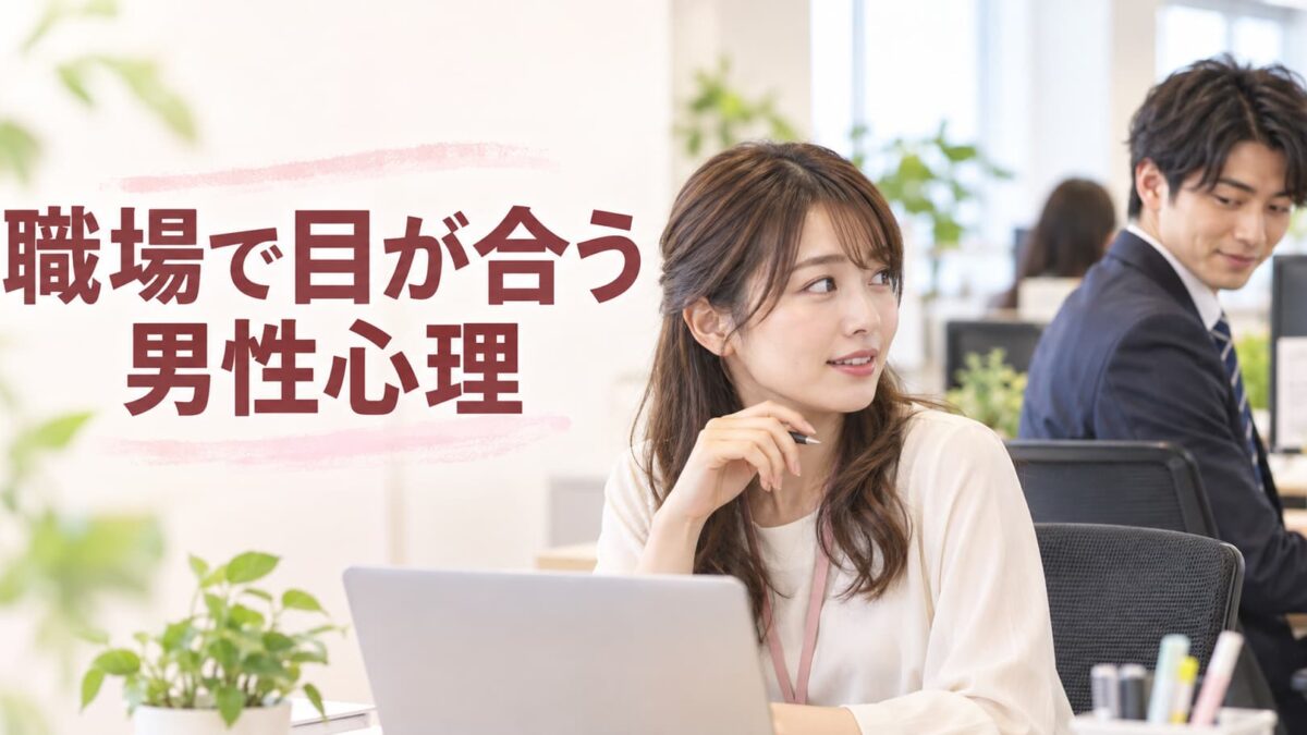 職場で目が合う男性心理｜すぐそらす・何度も見る場合の意味