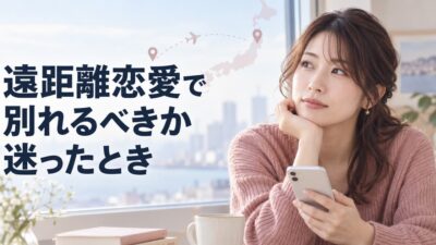 遠距離恋愛で別れるべきか迷ったときの判断基準