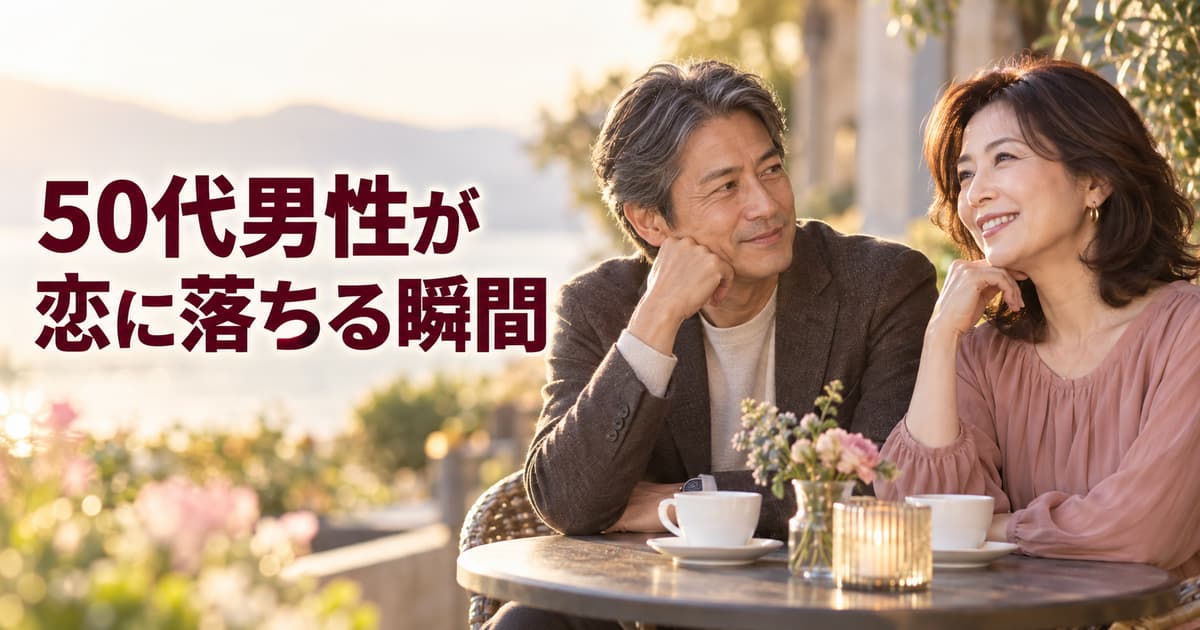 50代男性が恋に落ちる瞬間｜本気になる女性の特徴と行動