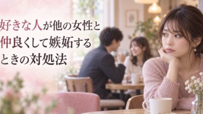 好きな人が他の女性と仲良くして嫉妬するときの対処法｜脈ありの確かめ方