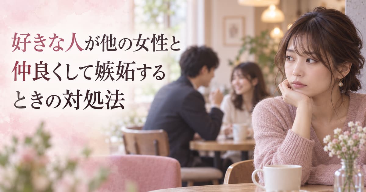 好きな人が他の女性と仲良くして嫉妬するときの対処法｜脈ありの確かめ方