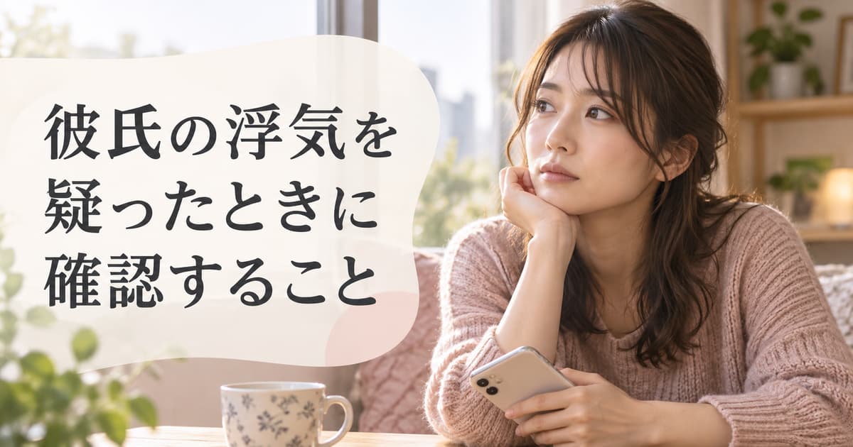 彼氏の浮気を疑ったときに確認すること｜怪しいサインと聞き方
