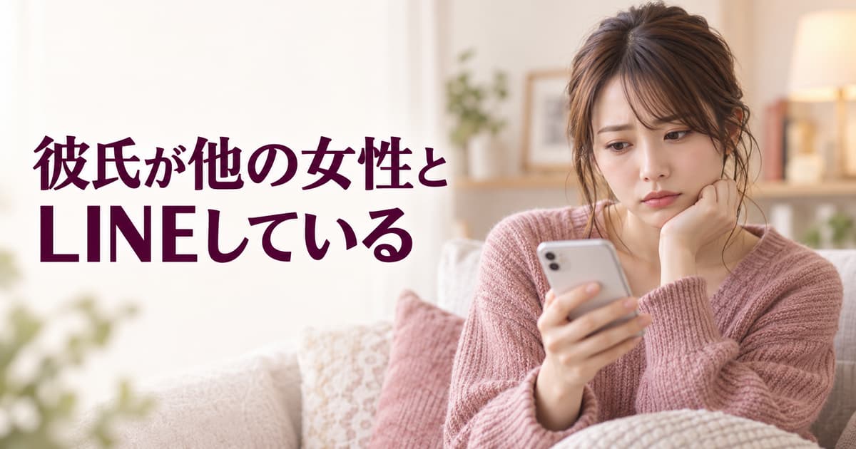 彼氏が他の女性とLINEしている｜どこから浮気？やめてほしいときの伝え方