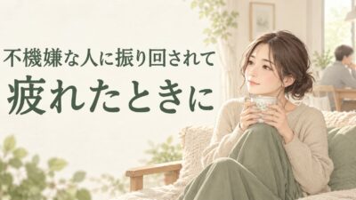 不機嫌な人に振り回されて疲れるときは？家族・職場での接し方と伝え方の例文